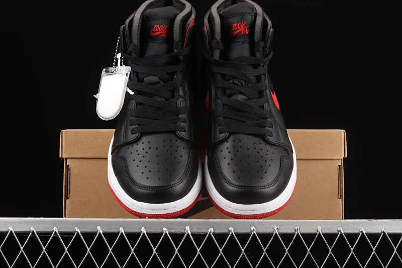 All categories Air Jordan Jordan series basketball shoes Air Jordan 1 High Air Jordan 1 Zoom CMFT AJ Joe 1 black and red color CT0979-006